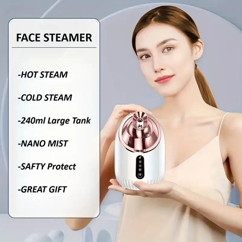 Shiny Rosy Nano Facial Steamer