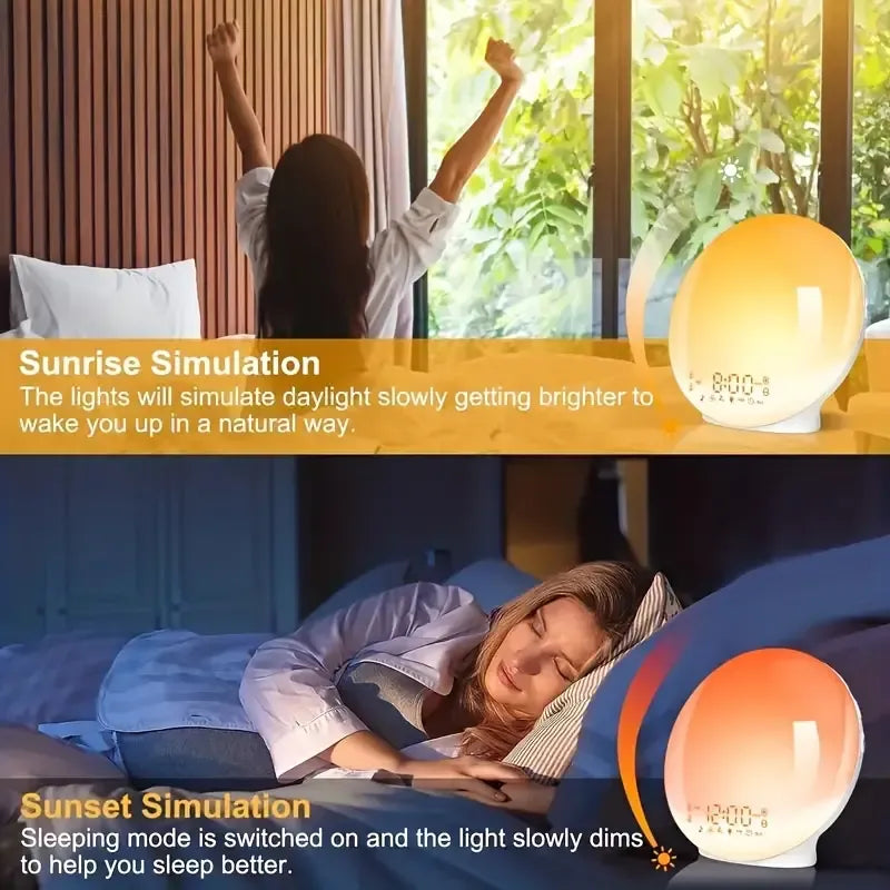 Smart Sunrise Wake-Up Light Alarm Clock