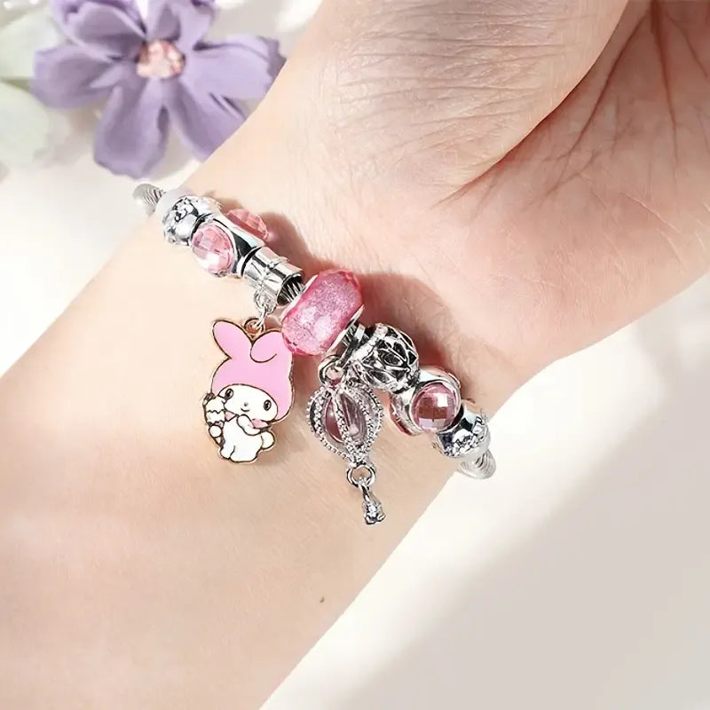 Sanrio Beaded Charm Bracelet