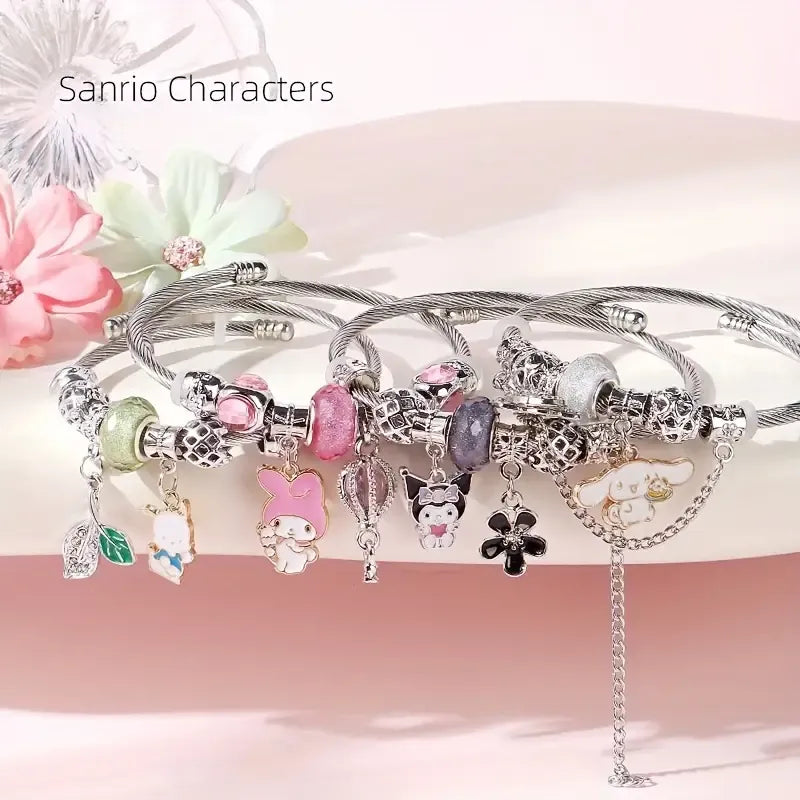 Sanrio Beaded Charm Bracelet