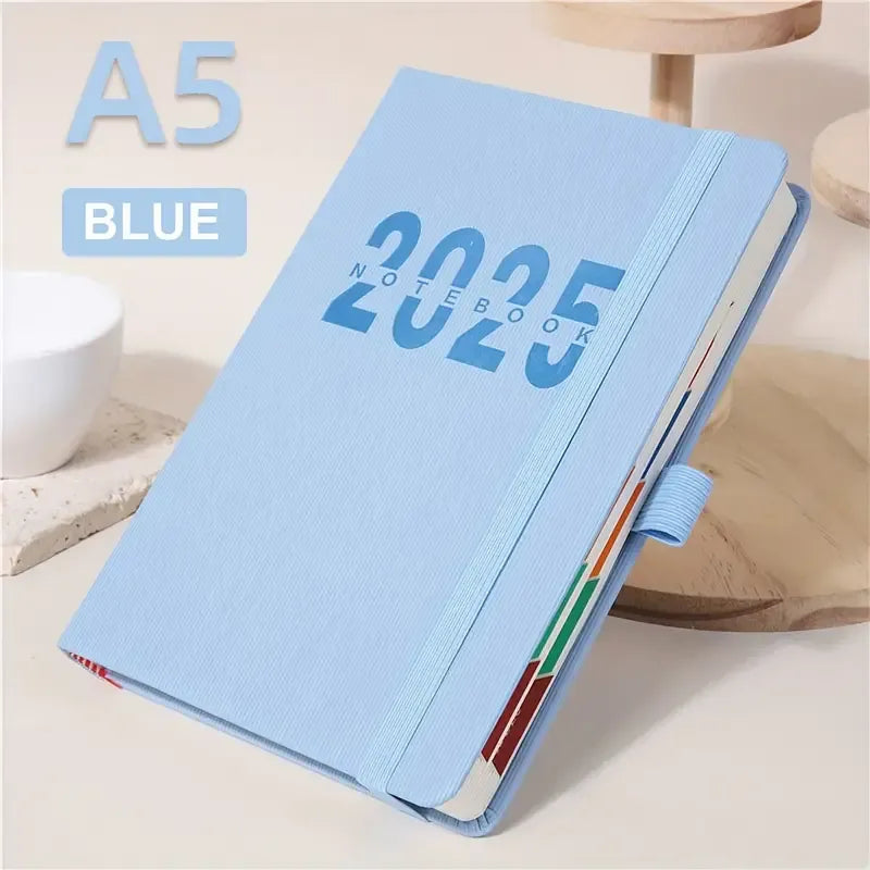 2025 A5 Premium Daily Planner Notebook