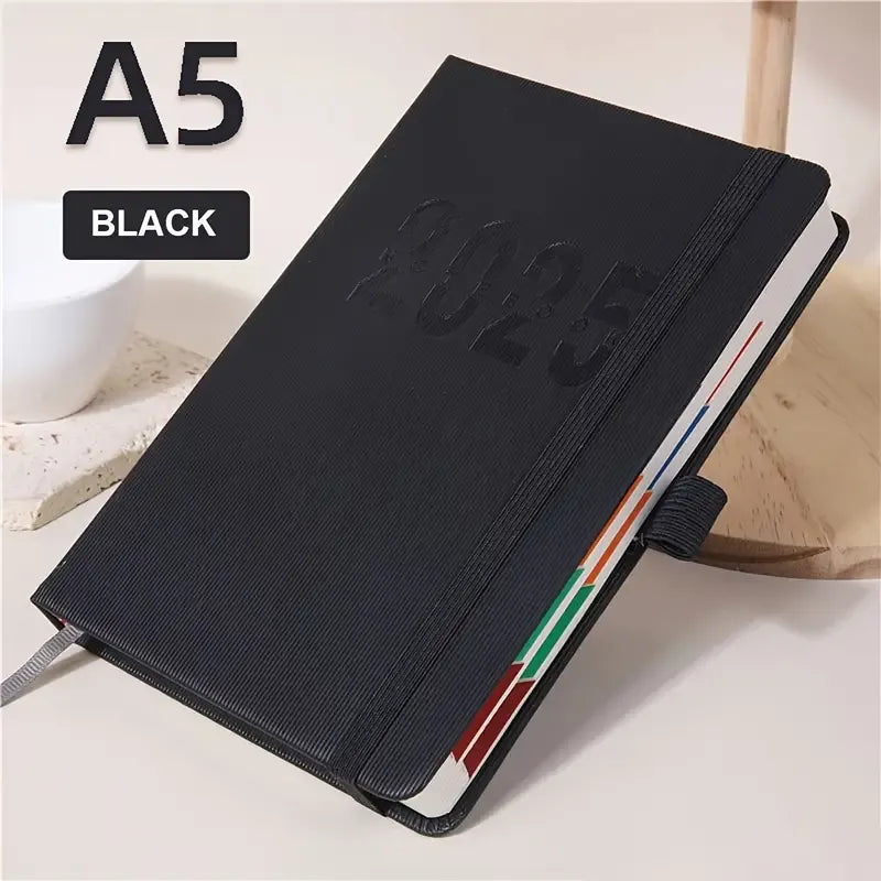 2025 A5 Premium Daily Planner Notebook