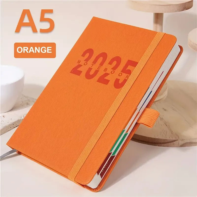 2025 A5 Premium Daily Planner Notebook