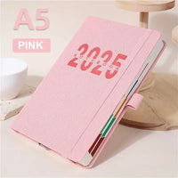 2025 A5 Premium Daily Planner Notebook