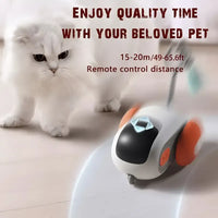 Interactive Dual-Mode Cat Teasing Toy Car