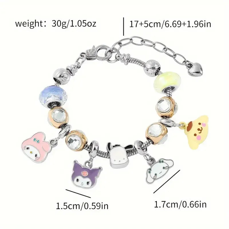 Sanrio Kuromi and Friends Charm Bracelet