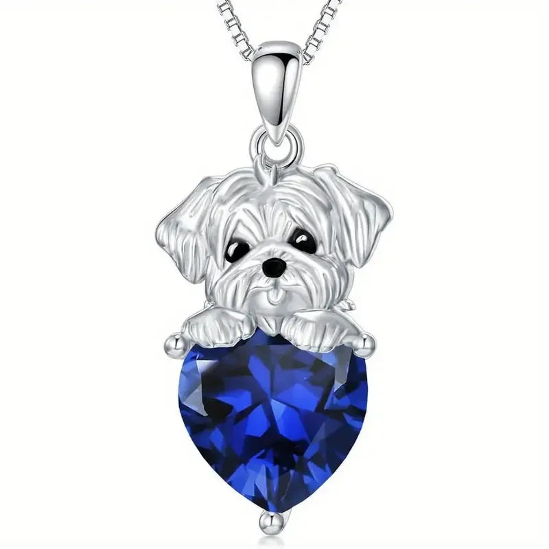 Maltese Dog Shining Pendant