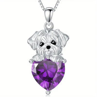 Maltese Dog Shining Pendant