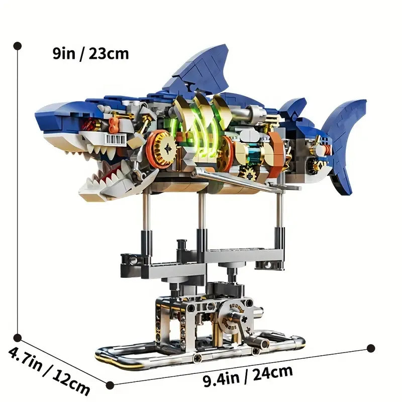 Jaw-some Shark Building Set (687 Pcs)