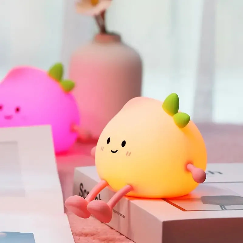 Adorable 2-in-1 Squishy Tomato Light