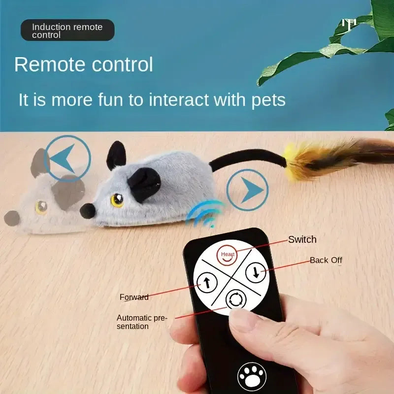 Remote-Controlled Mouse Cat Chase Toy