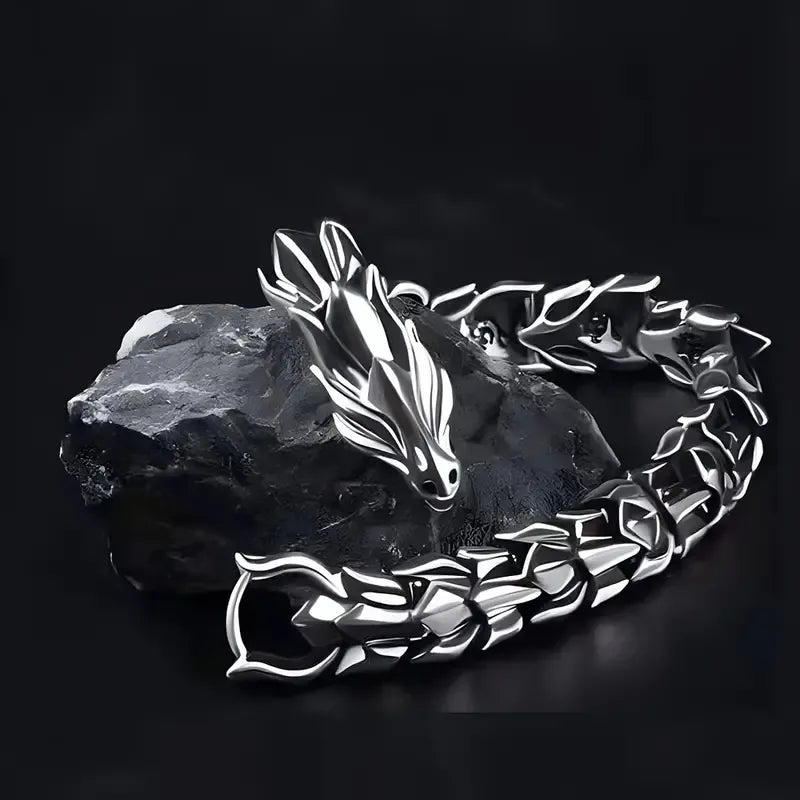 Viking Dragon Design Punk Bracelet