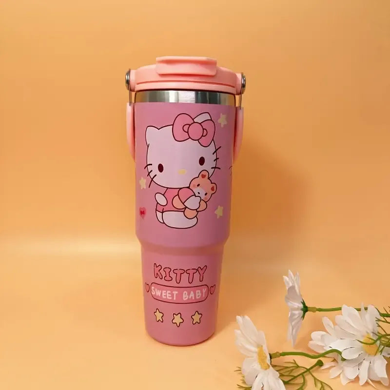 Sanrio Characters Flip Straw Bottle (30 oz)