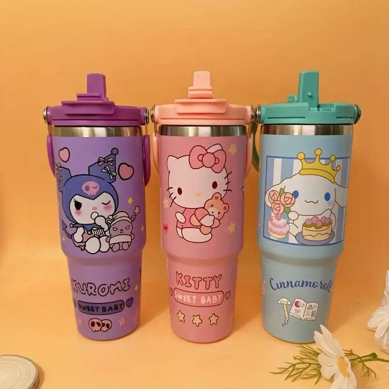 Sanrio Characters Flip Straw Bottle (30 oz)