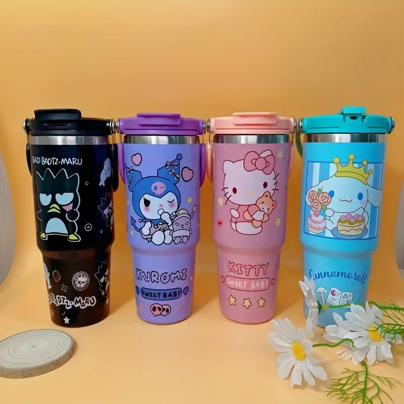 Sanrio Characters Flip Straw Bottle (30 oz)