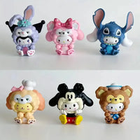 Sanrio Cosplay Ornament Figurines (Set of 6)