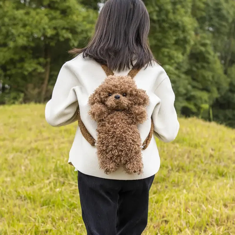 Chongker Realistic Poodle Shaped Backpack