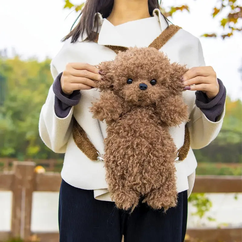 Chongker Realistic Poodle Shaped Backpack