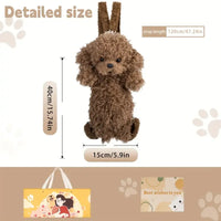 Chongker Realistic Poodle Shaped Backpack