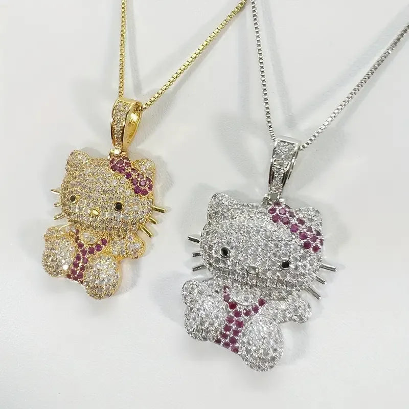 Hello Kitty Rhinestone Pendant