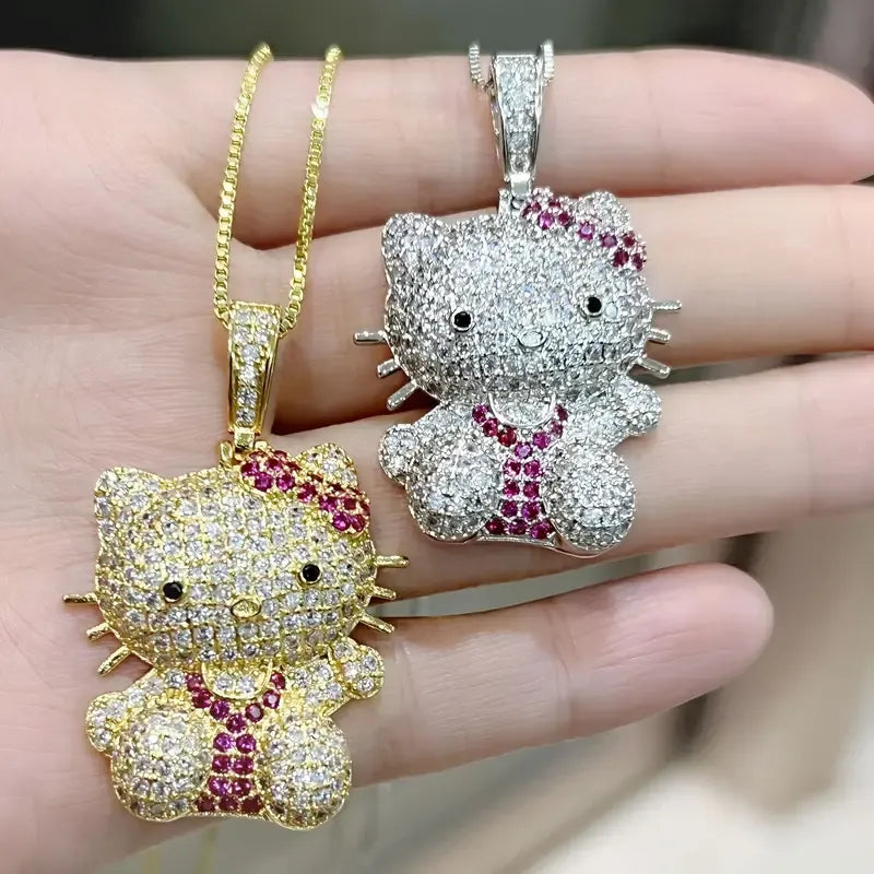 Hello Kitty Rhinestone Pendant