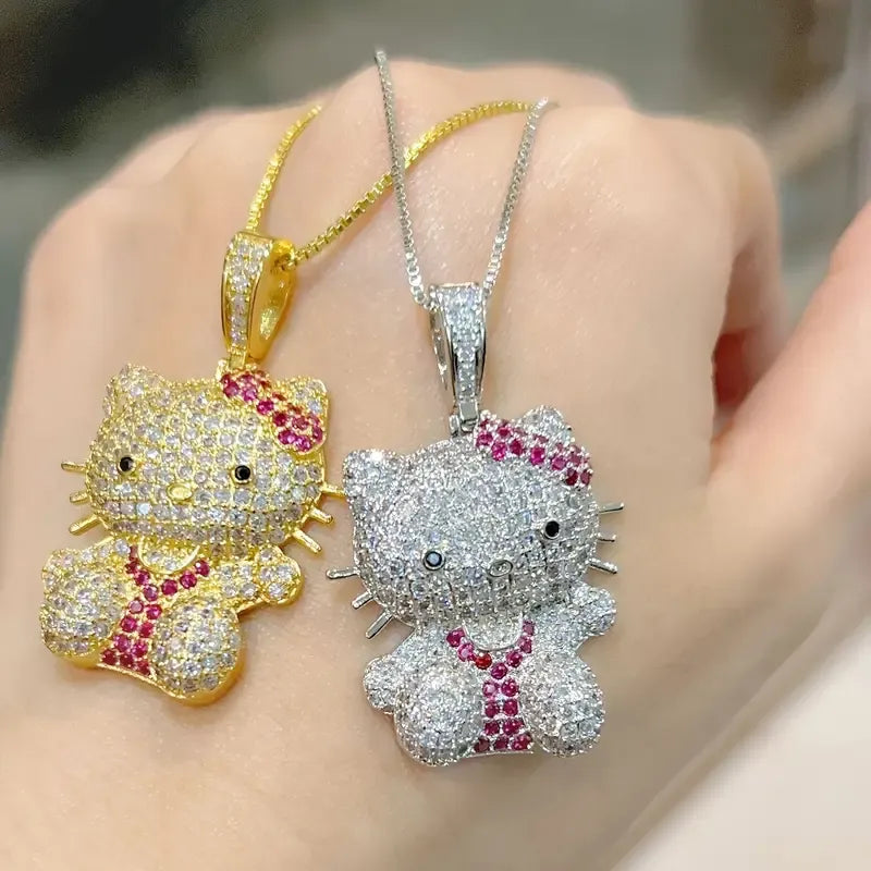 Hello Kitty Rhinestone Pendant