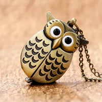 Vintage Mini Night Owl Pocket Watch