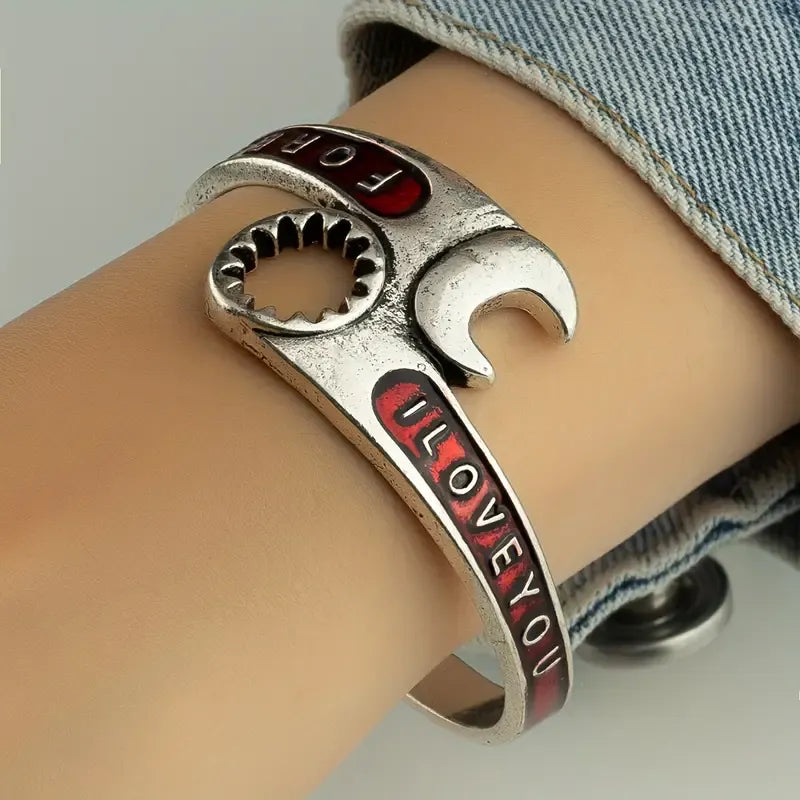 Punk Wrench Shape Cuff Bracelet