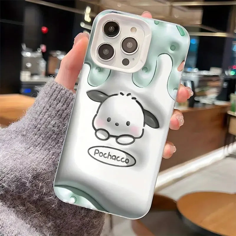 Charming 2D Pochacco Phone Case (For iPhones)