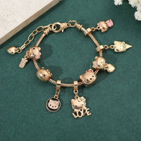 Dazzling Hello Kitty Zinc Alloy Bracelet