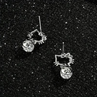 Dazzling Hello Kitty Stud Earrings