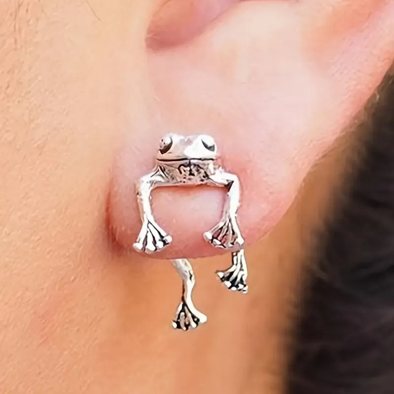 Vintage Frog Stud Earrings