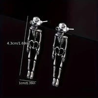 Halloween Skeleton Dangle Earrings