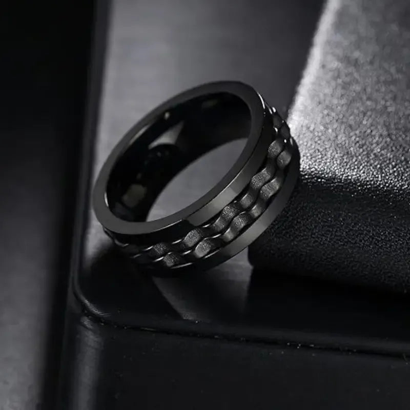 Punk Gear Fidget Rotating Ring