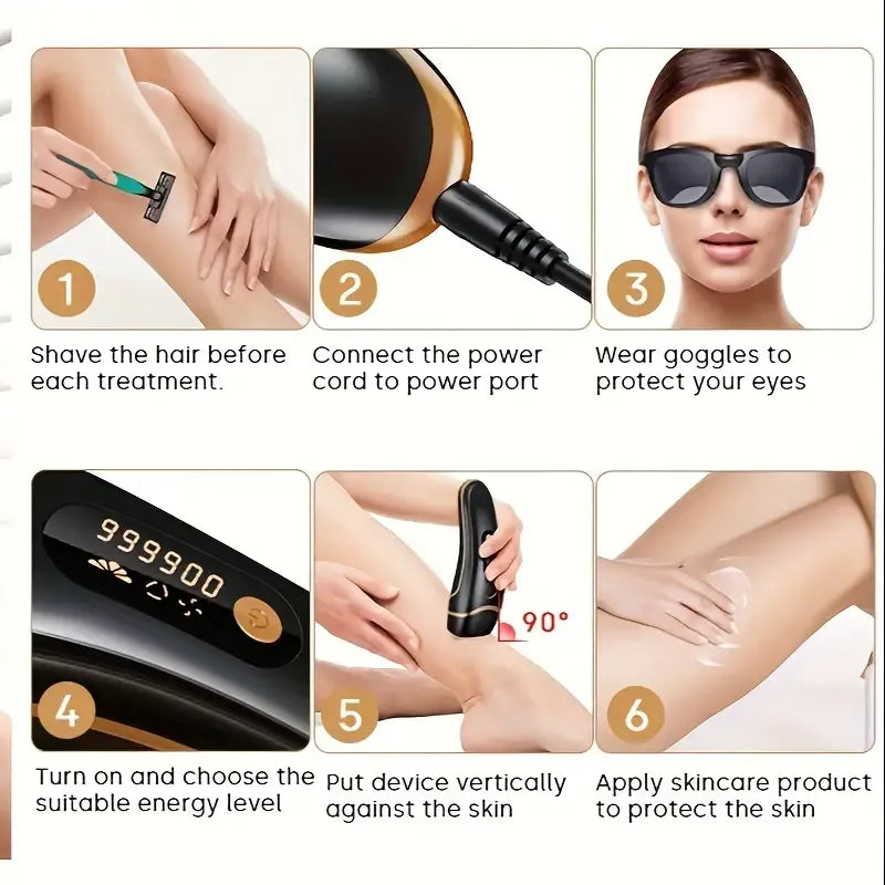 LYSMOSKI IPL Pulse Light Hair Removal Device