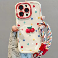 Cherry Dot Colorful Phone Case (For iPhones)