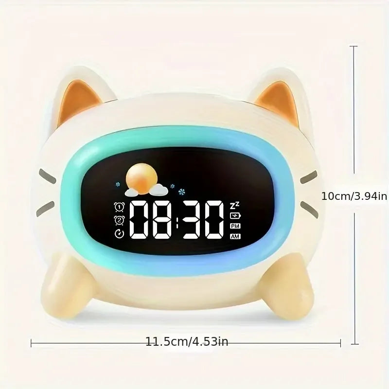 Adorable Cat Sleep Trainer Alarm Clock