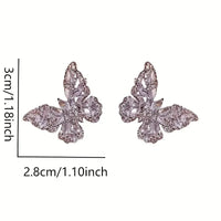 Luxurious Butterfly Shaped Stud Earrings