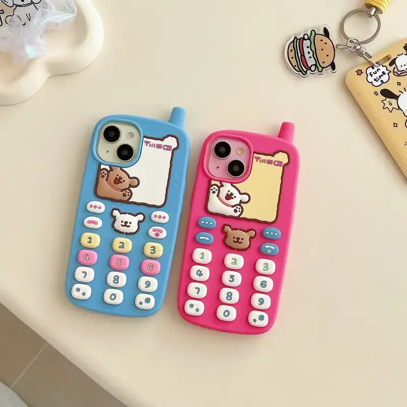 Retro Phone Design Phone Case (For iPhones)