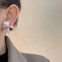 Charming White Bear Magnetic Ear Clip