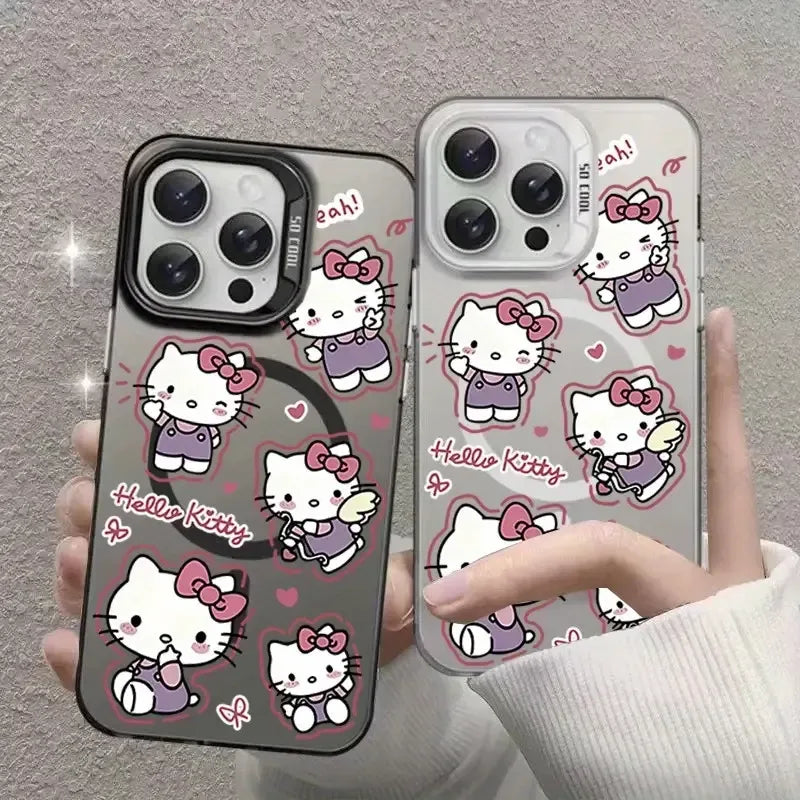 Adorable Hello Kitty Magnetic Phone Case (For iPhones)