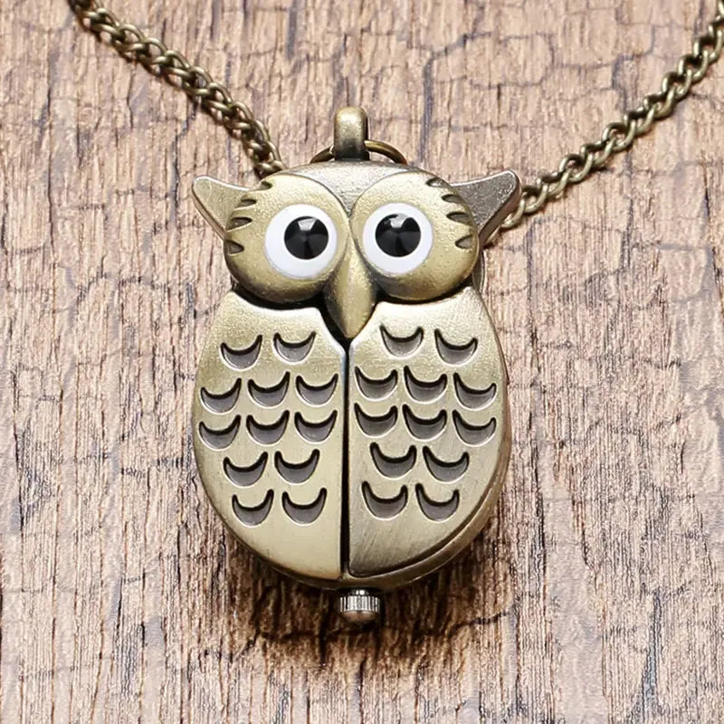 Vintage Mini Night Owl Pocket Watch