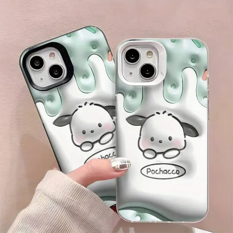 Charming 2D Pochacco Phone Case (For iPhones)