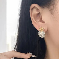 Vibrant Pineapple Stud Earrings