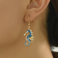 Stunning Seahorse Dangle Earrings