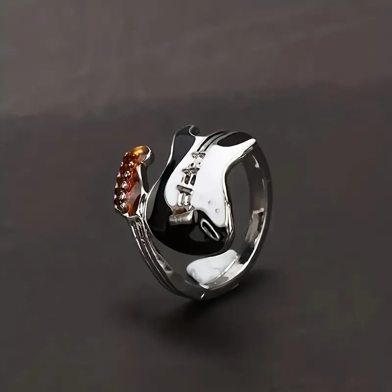 Punk Guitar Shaped Ring