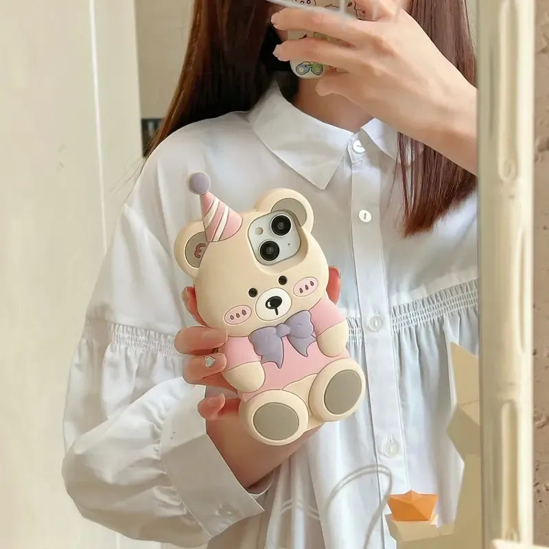 Birthday Bear Phone Case (For iPhones)