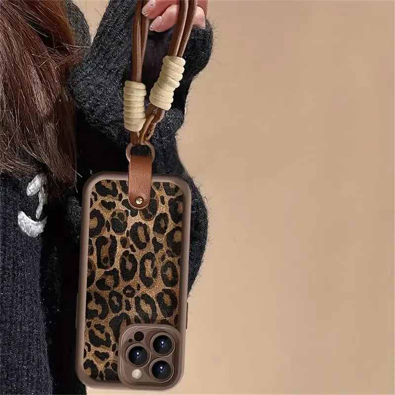 Retro Leopard Print Phone Case (For iPhones)