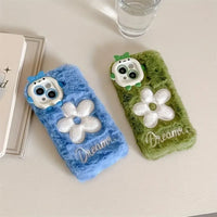 Daisy Flower Plush Phone Case (For iPhones)