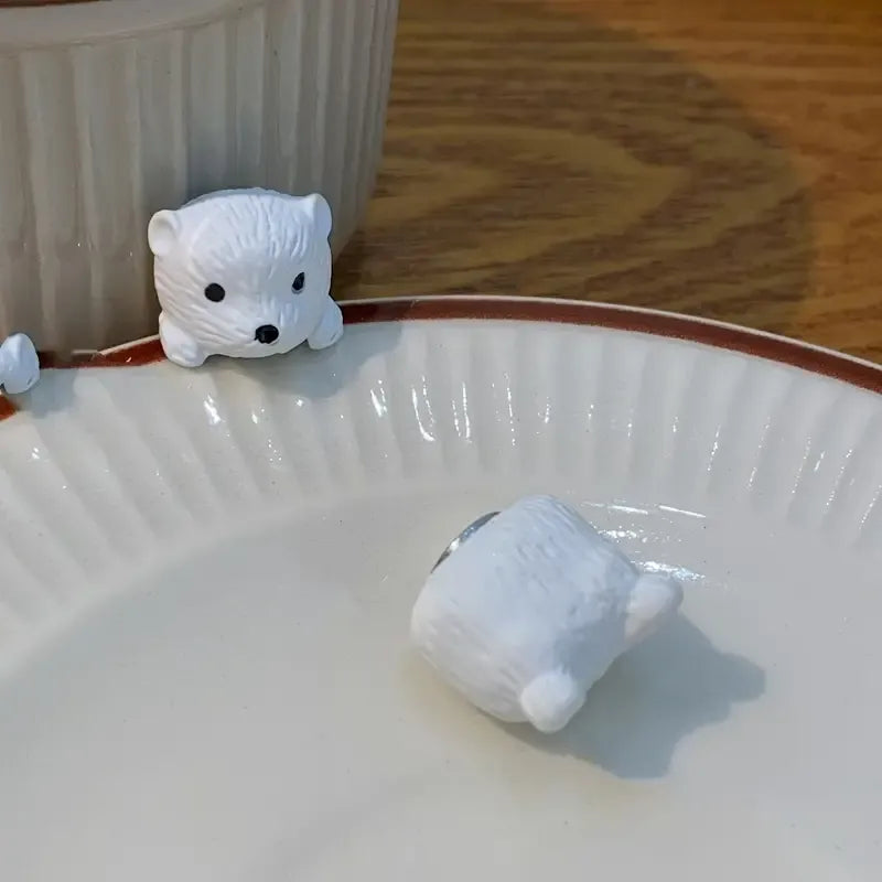 Charming White Bear Magnetic Ear Clip